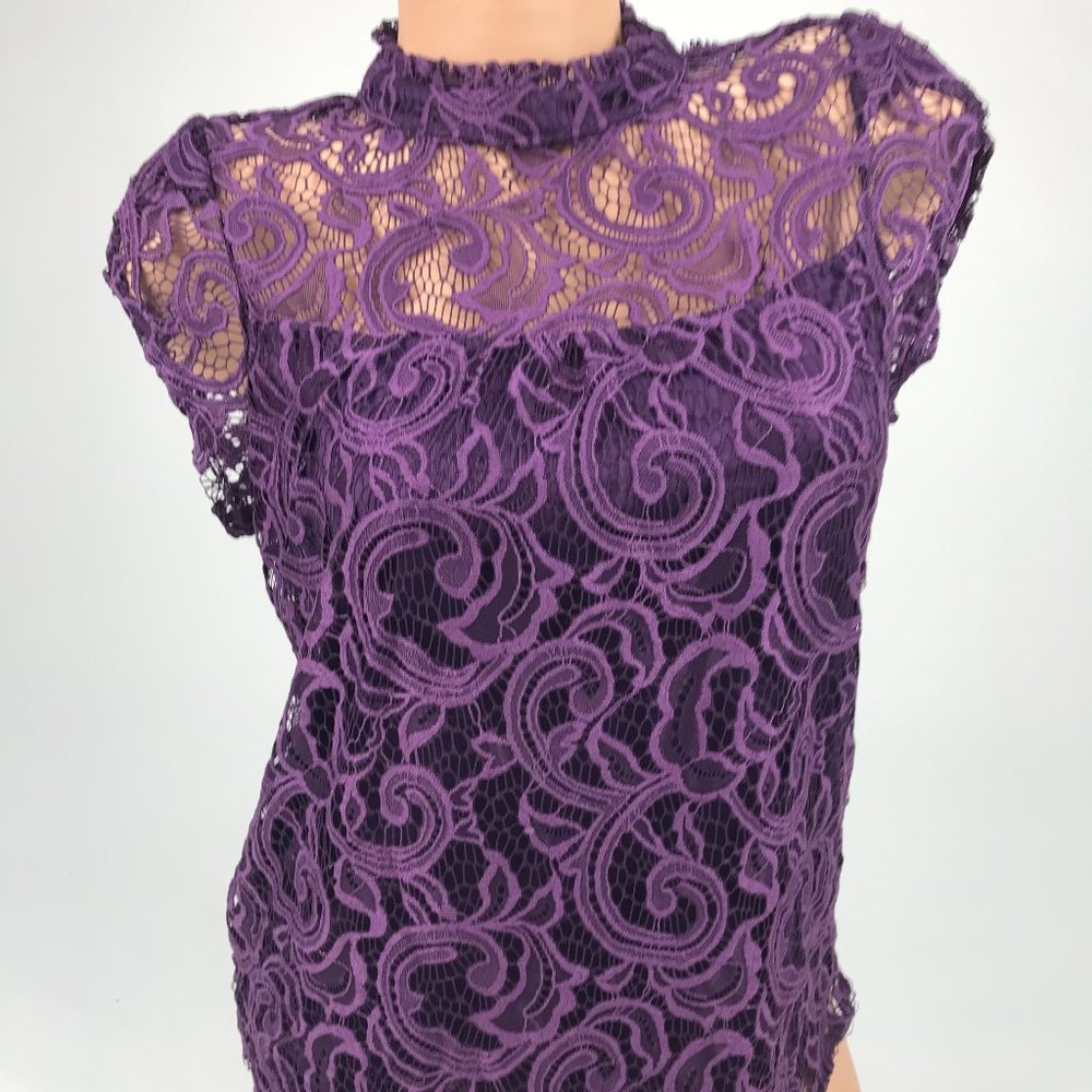 Purple Lace Top